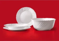 19tlg. Set Ebro Opalglas Bormioli Rocco -Esstisch Lieferungen Rabatte 688738cbdde5f02ac2cdcb890904df73