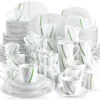 VEWEET Porzellan Tafelservice 'Aviva' 100-teilig Set, Kombiservice Mit Dessertteller, Speiseteller, Suppenteller, Müslischalen, Kaffeebecher, Kaffeetassen Set, Eierbecher, Milch- Und Zuckerset -Esstisch Lieferungen Rabatte 6b1025858033083d8551858554c96768
