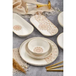Tac Laterna Vicenza 53-teiliges Porzellangeschirr Goldrand -Esstisch Lieferungen Rabatte 6ddc88bf94781f9ad75cd438560063bb