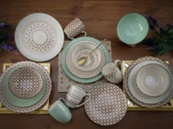 CreaTable 20310 Kombiservice Mandala Für 4 Personen, Steinzeug, Mehrfarbig (1 Set, 16-teilig) -Esstisch Lieferungen Rabatte 706e178214999cd3c629103f561b4091