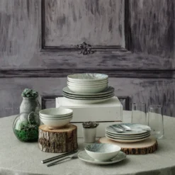 Hermia Concept, Erika,(24 Stücke), Abendessen , Mehrfarbig, 100% Porzellan -Esstisch Lieferungen Rabatte 72dfe1300c1422eb98c1f25bef9bed5c