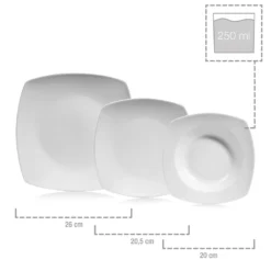 Sänger SÄNGER Porzellan Geschirrset Markant, Tafelservice 18 Teilig Für 6 Personen -Esstisch Lieferungen Rabatte 769fa4b8d564a1107f6afdc502db4ef0