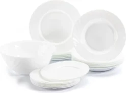 Luminarc 19tlg. Tellerset + Schale Trianon -Esstisch Lieferungen Rabatte 774a98b367abf839bc13beda88805045