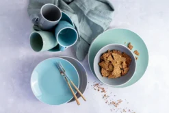 Mäser 931770 Kombiservice Elissa Für 6 Personen, Steinzeug, Türkis (1 Set, 24-teilig) -Esstisch Lieferungen Rabatte 7929910de266aff0021de5fc03187ab5