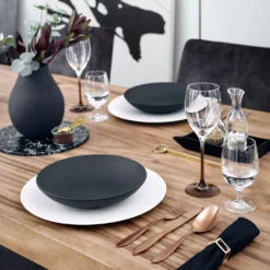 Villeroy & Boch Manufacture Rock Tafelservice Für 4 Personen 8-teilig -Esstisch Lieferungen Rabatte 7c6fca7bd4e9cfbc9451a5f7710ac003