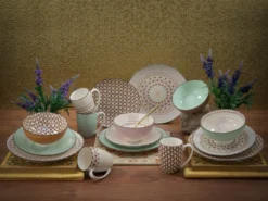 CreaTable 20310 Kombiservice Mandala Für 4 Personen, Steinzeug, Mehrfarbig (1 Set, 16-teilig) -Esstisch Lieferungen Rabatte 7df49ca16ba4ca96b405e5cc6bcaf5a6