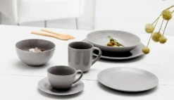 Kaffee- Und Tafelservice 42 Tlg. Levi Grau