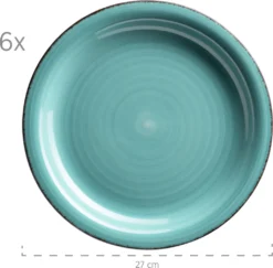 Mäser 931614 Kombiservice Lumaca Für 6 Personen, Steingut, Türkis (1 Set, 30-teilig) -Esstisch Lieferungen Rabatte 84b6df3c4dc46bfcb1f9b3048948f680