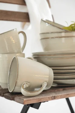 Mäser 931371 Nottingham Vintage Tafel-Service Für 4 Personen Mit Speiseteller Und Suppenteller Im Retro-Look, Steinzeug, Beige, 8-teilig (1 Set) -Esstisch Lieferungen Rabatte 84e44699248b3c123e298dcc07efe504