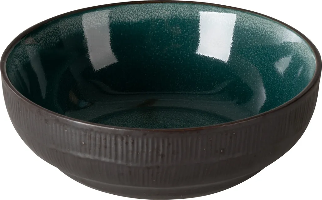 Tafelservice - Blaugrün - Keramik - Für 6 Personen - Mit Prägung 6 Tafelservice - Blaugrün - Keramik - Für 6 Personen - Mit Prägung – Bild 4