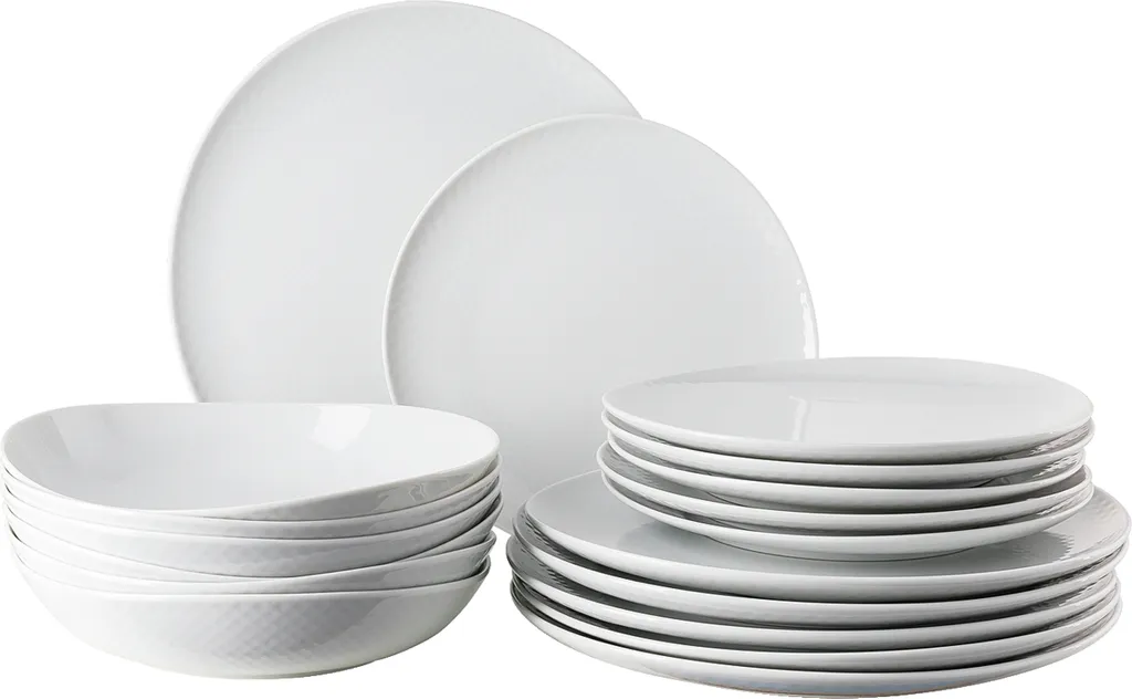 Rosenthal Junto Weiss Set 18-tlg./Teller 10540-800001-28647 3 Rosenthal Junto Weiss Set 18-tlg./Teller 10540-800001-28647
