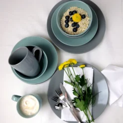 Mäser 931914 Kombiservice Pastell Selection Für 4 Personen, Steinzeug, Grau (1 Set, 16-teilig) -Esstisch Lieferungen Rabatte 8e3e1f0fe330206658f987541f01ff9a