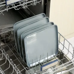 LOVECASA Tafelservice, 4-tlg Set Quadratische Speiseteller Aus Steingut, Flachteller, Frühstücksteller Für 4 Personen, Grau -Esstisch Lieferungen Rabatte 92a3ee054e1f9d9308156c8724a4f2e1