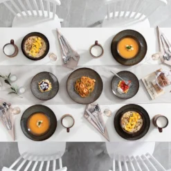 Tafelservice Steinzeug, Vancasso 16-St BUBBLE Kombiservice, Geschirrset Mit Müslischalen, Kaffeetassen, Dessertteller Und Speiseteller Für 4 Personen, Vintage 20 Tafelservice Steinzeug, Vancasso 16-St BUBBLE Kombiservice, Geschirrset Mit Müslischalen, Kaffeetassen, Dessertteller Und Speiseteller Für 4 Personen, Vintage -Esstisch Lieferungen Rabatte 99d9795293c907a82f730e196189f6a3