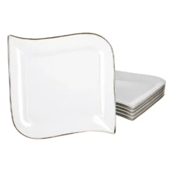 30tlg Geschirrset Silverline Kombi 6Pers Gold Kaffee Unterteller Kuchen/Speiseteller Suppenschale -Esstisch Lieferungen Rabatte a2e1acc89719584fa1eaca53c530103b