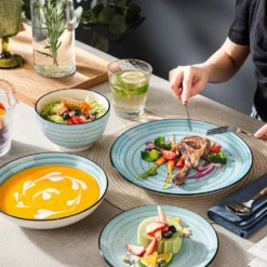 Vancasso Kombiservice »BONBON« Gesschirrset Aus Steinzeug, 24 Teiliges Tafelservice Set, Vintage Aussehen -Esstisch Lieferungen Rabatte a370ca63bb58cdef289cd9902b87a483