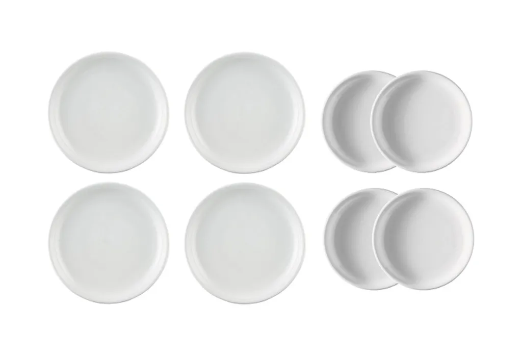 Set 8-tlg. - Trend Weiß - Thomas - 4 X Speiseteller + 4 X Frühstücksteller