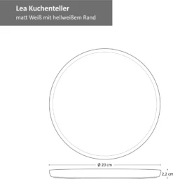 Esstisch Lieferungen Rabatte 34 18tlg. Kaffeeservice Lea 6 Personen Kuchenteller Kaffee-Tasse Weiß Steingut