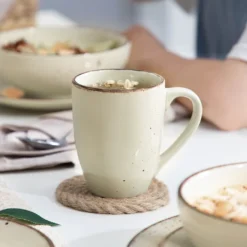 Vancasso Tafelservice Set, Navia Geschirrset Aus Steingut, 16 Teilig Kombiservice, Vintage Aussehen, Natur Design -Esstisch Lieferungen Rabatte bb62ba8ebd2ceca91ba77168122376b9