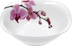 Frühstücksset 18-tlg. Kyoto Orchidee Leicht Eckig Porzellan Für 6 Personen Weiß MitNachbildung -Esstisch Lieferungen Rabatte bbb6a9195be90a375291236ae481ea09