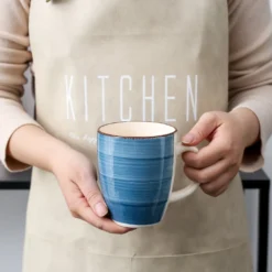 Vancasso Bella Steinzeug Kombiservice, 16 Teilig Geschirrset Für 4 Personen, Mit Je 4 Dessertteller, Speiseteller, Müslischalen, Kaffeebecher, Blau -Esstisch Lieferungen Rabatte bcaa5b7808ee7cbeb5e7df764aae9fff