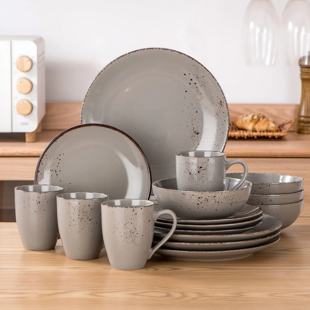 Vancasso Navia Jardin 16 Teilig Tafeiservice Set, Geschirrset Aus Steingut, Vintage Aussehen, Natur Design 9 Vancasso Navia Jardin 16 Teilig Tafeiservice Set, Geschirrset Aus Steingut, Vintage Aussehen, Natur Design – Bild 7