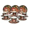 18tlg Kaffeeservice Santa 6 Personen Weihnachtsdekor Advent Weihnachtsmann Porzellan -Esstisch Lieferungen Rabatte bf991b36272a420b80d04ffd1c9efb90