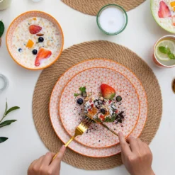 Vancasso Natsuki 16-teilig Porzellan Kombiservice, Mit Je 4 Speiseteller Ø 27 Cm, Dessertteller Ø 21,5 Cm, Müslischalen Ø 15,2 Cm Und Kaffeebecher 380 Ml -Esstisch Lieferungen Rabatte bfa670adbb2c380fab6837ab876a58b3