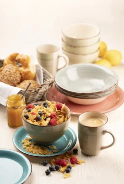 Mäser 931601 Frühstücksset Lumaca Für 6 Personen, Steingut, Dunkelblau (1 Set, 18-teilig) -Esstisch Lieferungen Rabatte c46df559f097f1a67db40a8a61eda8bb 1