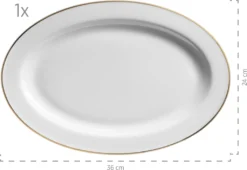 Mäser 931735 Kombiservice Professional Dining Für 6 Personen, Porzellan, Weiß (1 Set, 24-teilig) -Esstisch Lieferungen Rabatte c4950b30ae4c60cad2e46e81765bc1d6