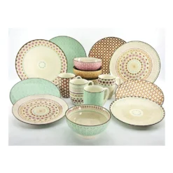 CreaTable 20310 Kombiservice Mandala Für 4 Personen, Steinzeug, Mehrfarbig (1 Set, 16-teilig) -Esstisch Lieferungen Rabatte c5fcb23f7f3235aec257abcd9ebae2d1