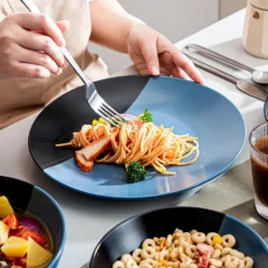 Tafelservice 8 Personen, Vancasso 32 Teiliges Accel Geschirrset Aus Steingut, Modernes Geschirr Kombiservice Set, Rund -Esstisch Lieferungen Rabatte c8dc56a849b22048063c645cb5750572