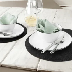 Seltmann Weiden Tafelservice Lido Schwarz Mit Farbrand Zeitlos -Esstisch Lieferungen Rabatte ca133a16227c0acffc08ae85a50254ee