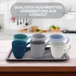 MIAMIO - 6 Er Set Kaffeetassen Palmanova Collection - Ocean -Esstisch Lieferungen Rabatte cb06232f1626566d6aad9c941b157c3d