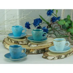 CreaTable 23698 Espressotassen-Set Nature Collection Für 4 Personen, Steinzeug, Mehrfarbig (1 Set, 8-teilig) -Esstisch Lieferungen Rabatte ccc02f35c08461d00f1b20fa8f61b397