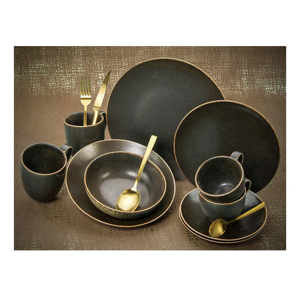 CreaTable 22409 Tafelservice Rusty Für 8 Personen, Porzellan, Braun (1 Set, 12-teilig) 9 CreaTable 22409 Tafelservice Rusty Für 8 Personen, Porzellan, Braun (1 Set, 12-teilig) – Bild 7