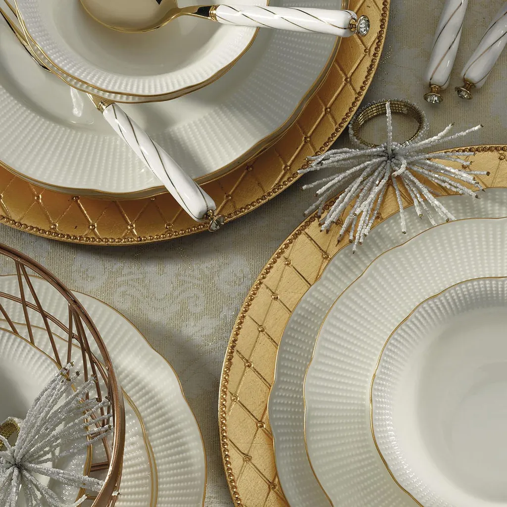 Kütahya Porselen Ilay 24 Teile Porzellan Geschirr Set Gold BNILY24Y2520 13 Kütahya Porselen Ilay 24 Teile Porzellan Geschirr Set Gold BNILY24Y2520 – Bild 11