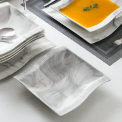 MALACASA, Serie Flora, Marmor Porzellan Tafelservice 12 Teiligen Set Kombiservice Geschirrset Mit Je 6 Speiseteller Und 6 Suppenteller Für 6 Personen 12 MALACASA, Serie Flora, Marmor Porzellan Tafelservice 12 Teiligen Set Kombiservice Geschirrset Mit Je 6 Speiseteller Und 6 Suppenteller Für 6 Personen -Esstisch Lieferungen Rabatte ce2df6eab19b6316a6dfda41431571c7