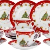 Van Well 18tlg. Kaffeeservice 'Weihnachtszauber' -Esstisch Lieferungen Rabatte cf3f5cdba9d4a74b2db30c7be6b45ef2