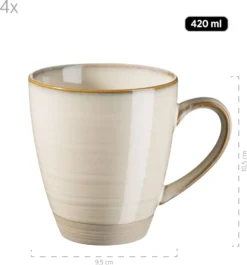 Mäser 931818 Frühstücksset Nottingham Für 4 Personen, Steinzeug, Beige (1 Set, 12-teilig) -Esstisch Lieferungen Rabatte d1cccb9e3e871e60c6e7d3925f37cbeb