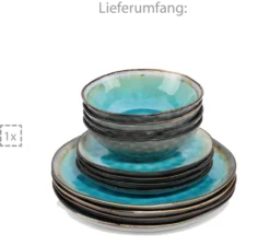 Sänger SÄNGER Steingut Geschirrset Capri, Tafelservice 12 Teilig Für 4 Personen -Esstisch Lieferungen Rabatte d60a775dbef7aa2dc55fb473b994f083