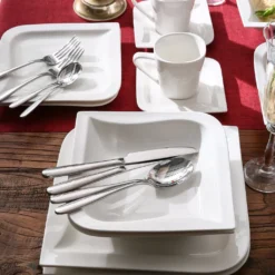 MALACASA, Serie Joesfa, 30 Tlg. Cremeweiß Porzellan Geschirrset Kombiservice Tafelservice Im Eleganten Design Mit Je 6 Tassen, 6 Untertassen, 6 Dessertteller, 6 Suppenteller Und 6 Speiseteller -Esstisch Lieferungen Rabatte d985d32b3aad9690f2959d8296edd5c3