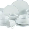 CreaTable 22456 Kombiservice Enjoy Blue Line Für 4 Personen, Porzellan, Weiß (1 Set, 16-teilig) -Esstisch Lieferungen Rabatte db33627fb8117b3c0d6e04098e20f7dc