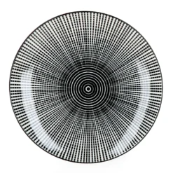 Mambocat Taipei 18-tlg. Teller Set I 6 Personen I Schwarz & Weiß Linien-Muster -Esstisch Lieferungen Rabatte dbd507a21dea742f67120a252c5cc1f6