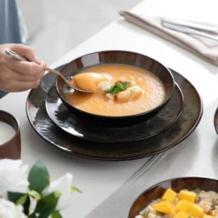 Tafelservice Steinzeug, Vancasso 16-St BUBBLE Kombiservice, Geschirrset Mit Müslischalen, Kaffeetassen, Dessertteller Und Speiseteller Für 4 Personen, Vintage 17 Tafelservice Steinzeug, Vancasso 16-St BUBBLE Kombiservice, Geschirrset Mit Müslischalen, Kaffeetassen, Dessertteller Und Speiseteller Für 4 Personen, Vintage -Esstisch Lieferungen Rabatte e16065e6c9679082cb07a7c12cb6ff47