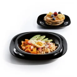 Geschirr Luminarc Carine Glas Schwarz-Weiß (19 Pcs) -Esstisch Lieferungen Rabatte e22aafcc7d572f5950988473a139d3fe