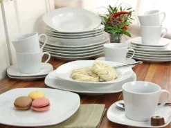 CreaTable 19511 Tafelservice Amelie Für 6 Personen + Uni, Porzellan, Weiß (1 Set, 12-teilig) -Esstisch Lieferungen Rabatte e636613ca2e60b3cb224aee19541a53f