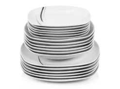 Sänger SÄNGER Porzellan Geschirrset Bilgola Black Lines, Tafelservice 18 Teilig Für 6 Personen -Esstisch Lieferungen Rabatte e86023e580fafedf44c274fabe56a8cc