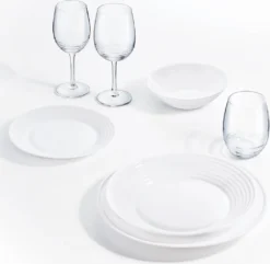 Tafelservice Harena 18-teilig Weiß LUMINARC Essservice Geschirrset Tafelset -Esstisch Lieferungen Rabatte ea205ea3fd87e4d1aa8334874304f038
