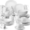 MALACASA, Serie Elisa, 50-teilig Tafelservice Aus Porzellan Für 6 Personen, Kombiservice Frühstückservice Kaffeeservice Mit Eierbecher, Kaffeetassen, Untertassen, Müslischalen, Dessertteller 1 MALACASA, Serie Elisa, 50-teilig Tafelservice Aus Porzellan Für 6 Personen, Kombiservice Frühstückservice Kaffeeservice Mit Eierbecher, Kaffeetassen, Untertassen, Müslischalen, Dessertteller -Esstisch Lieferungen Rabatte eaa2a873d2748ba9e2ae07acd6914275